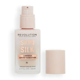 Revolution Beauty London fond de teint sérum peau soyeuse, flacon-pompe pour une application précise