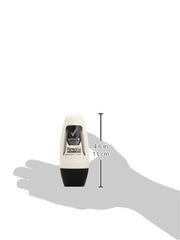 Rexona Homme Invisible sans trace, vêtements noirs et blancs protégés.