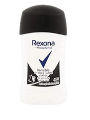 Rexona Motion Sense Invisible Noir Blanc: emballage et format pratique pour le quotidien.