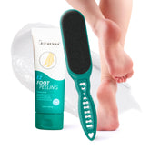Richenna EZ Foot Cream jar close-up showing rich hydration for dry feet.