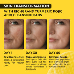 Richgrand éponges-exfoliantes vitamine C citron visage peau plus lisse
