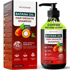 RichGrand Batana: bouteille du shampoing, volume et densité potentiels.