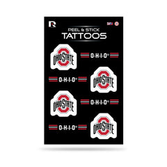 Tatouage Rico Industries Buckeyes pour le visage, affichage rapide de fierté sportive