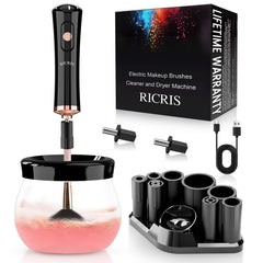 Ricris nettoyeur-brosse maquillage en rotation pour un nettoyage rapide.