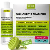 Rida Hair Research Institute Shampoing folliculite, bouteille prête à l’emploi, apaise démangeaisons.