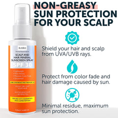 Protection UV sur cuir chevelu et cheveux avec le spray Rida Hair Research Institute