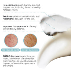 Rida KP Bump Eraser Lotion Glycolique Quotidienne—Texture uniforme et teint plus clair.