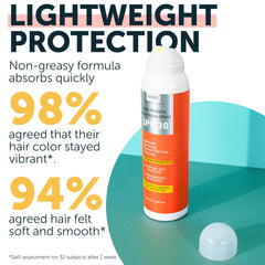 Rida SPF30 sans résidu, spray capillaire léger et non gras.