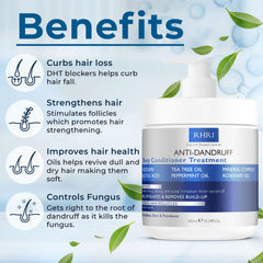 Rida Hair – démonstration d’application sur cuir chevelu, réduction possible des pellicules et brillance.