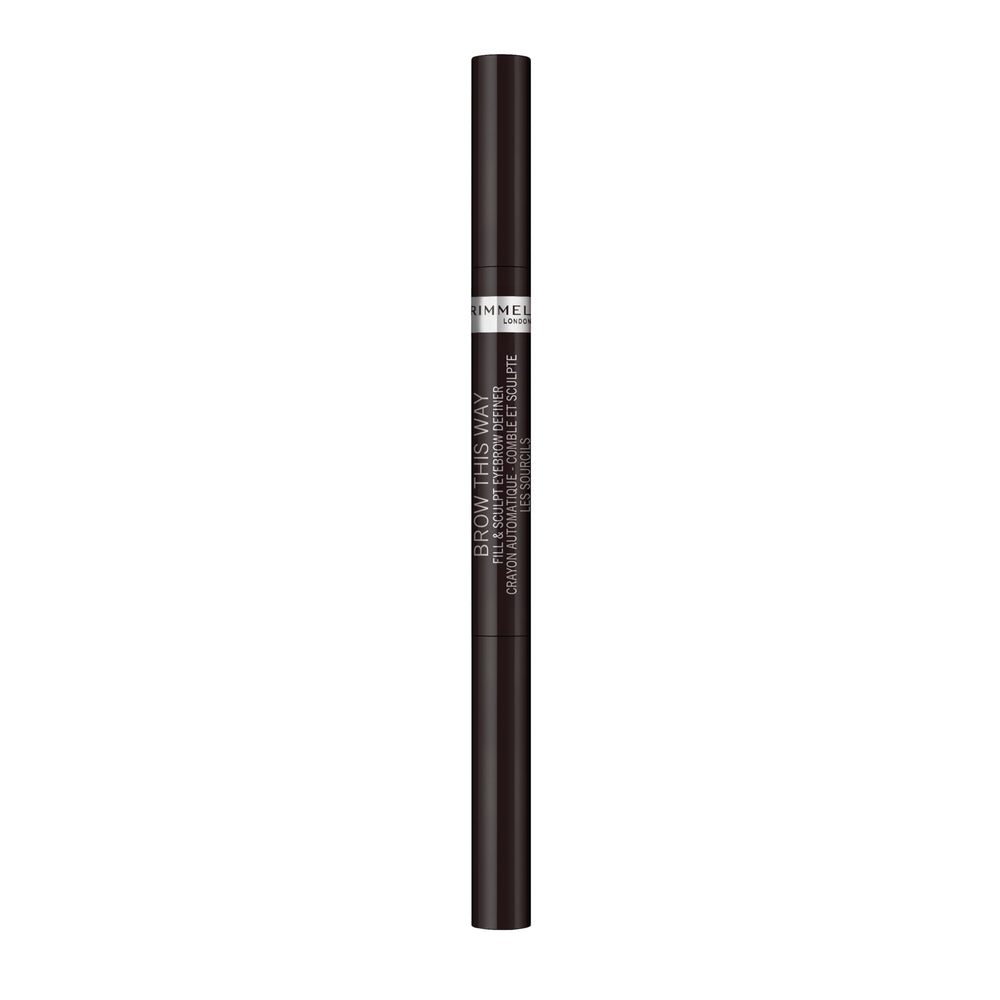 Rimmel Brow This Way Fill-Sculpt crayon sourcils pour définition durable.