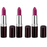 Rimmel rouge à lèvres Améthyste Scintillante emballage élégant et pratique.