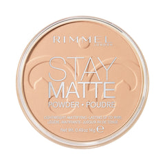 Rimmel Stay Matte poudre pressée Sandstorm, texture soyeuse pour application facile