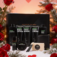Gift box featuring Be Bold, Be You with premium grooming contents.