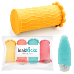 Rinseroo LeakLocks, housses pour articles de toilette, ensemble de quatre pour prévenir les fuites en voyage