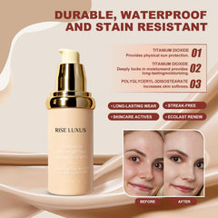 Protection SPF50 Rise Luxus Ultrablend intégrée à votre maquillage