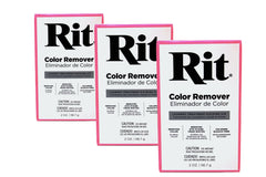 Rit détacheur couleur en poudre – bouteille montrée, facilite le traitement des tissus.
