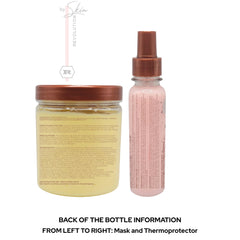 Ritual Botanico Keratine Orgánica – Avant-après affichant des cheveux lisses et sans frisottis