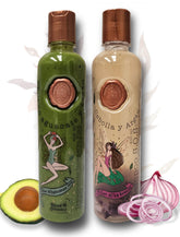 Ritual Botanico : bouteille shampoing oignon et argan, favorise le renforcement capillaire.