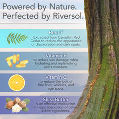 Riversol antioxydant-beta-t: soutient la barrière cutanée avec Beta-T exclusif.