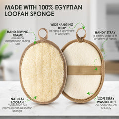 RIYNIBIY luffa-naturelle-egyptienne : exfoliation naturelle respectueuse de la peau.