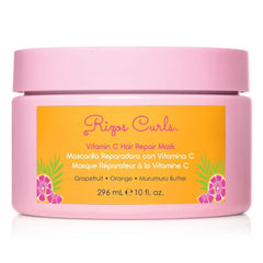 Rizos Curls Masque cheveux Vitamine C en bouteille, hydratation en profondeur.