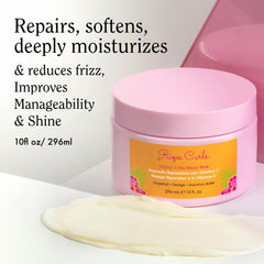 Rizos Curls Masque Vitamine C en pompe, application facile et soin.