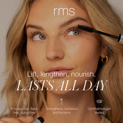 RMS Beauty Straight Up Mascara : application facilitée des cils.