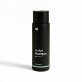 ro men's revive shampoo bottle with peppermint scent for a refreshing cleanse