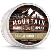 Rocky Mountain Barber Company crème rasage texture epaisse pour mousse dense.