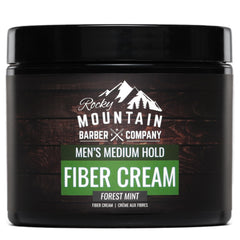 Rocky Mountain Barber Crème Fibre Cheveux Homme - Bouteille pratique pour application facile.