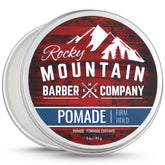 Rocky Mountain Barber Pomade 5oz tin – strong hold for sleek styles