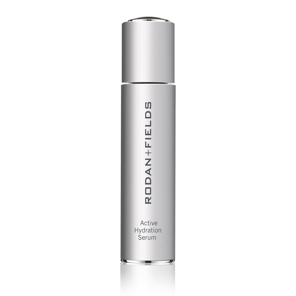 RODAN + FIELDS Active Hydration Serum – bouteille, hydratation durable pour la peau.