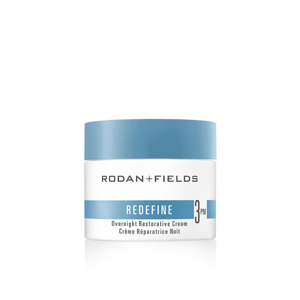 RODAN + FIELDS Redefine Crème Nuit Restauratrice, pompe: hydratation nocturne facile pour peau souple.