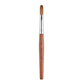 Brosse Rolabling pour ongles avec poils kolinsky sable et manche bois rouge, prise précise