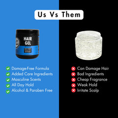 Rolda gel with Aloe Vera provides conditioning during styling.