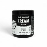 Rolda White Molding Hair Cream bottle closeup showing defining hold