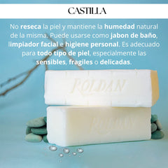 Savon de Castilla Roldan: nettoyage doux du visage sans dessécher