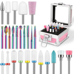 Rolokit ensemble mèches perce-ongles ceramique 3/32 pour une précision durable.