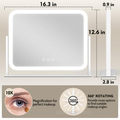 ROLOVE Miroir avec rotation à 360° pour une vue complète.