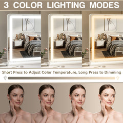 ROLOVE miroir sur table ou mur pour gagner de l'espace