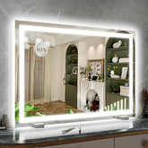 ROLOVE Miroir vanité éclairé 32x22, précision maquillage sans ombre.