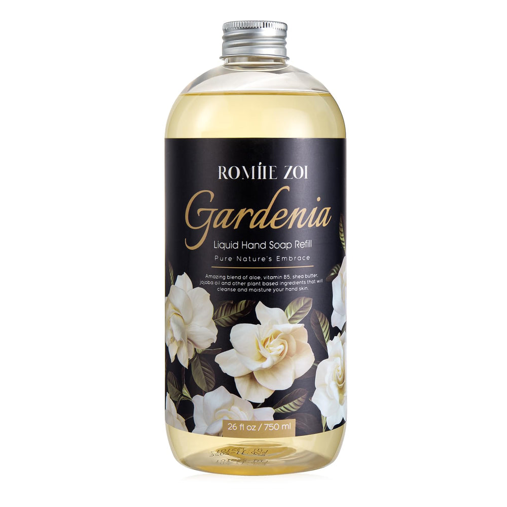 ROMIIE ZOI savon mains Gardenia, recharge 750 ml, parfum agréable et douceur.