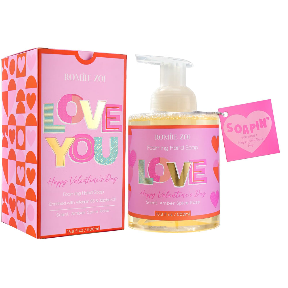 ROMIIE ZOI Savon moussant main rose bouteille 500ml — parfum romantique pour mains propres.