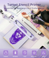 Rongta F81S inclus 5 feuilles de papier transfert pour pochoirs.