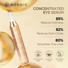 RONKIE Eye Cream Stick facilite l’application et agit sur les poches éventuelles.