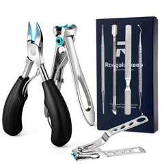 Roogaluckeep coupe-ongles rotatif 360 pour des coupes précises dans les angles.