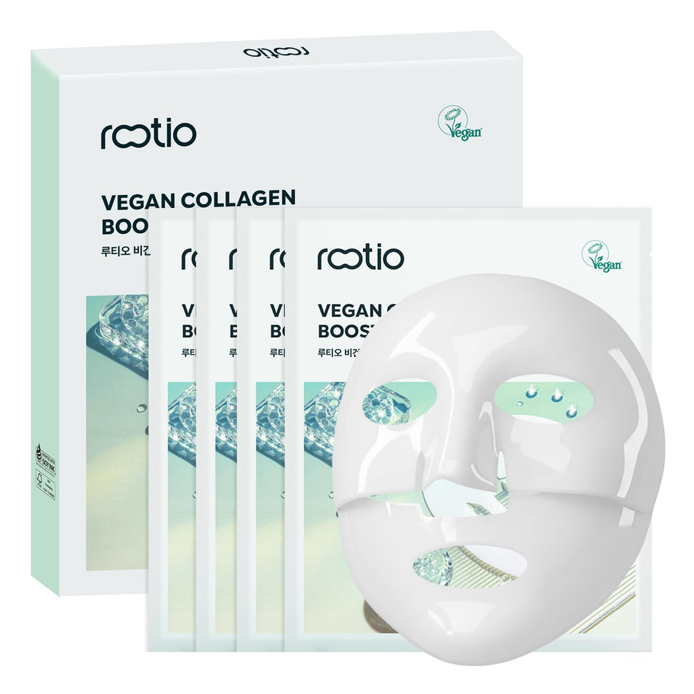ROOTIO Masque hydrogel vegan collagen nuit, hydratation et lissage visibles au réveil.