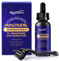 RootStim ensemble soin Minoxidil 5% pour femmes, prêt à l'emploi pour stimuler la pousse.