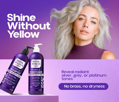 Roottina Après-shampoing violet en flacon, démêle et hydrate sans alourdir.