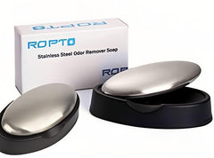 Barre inox ropto anti-odeurs pour les mains après la cuisine.